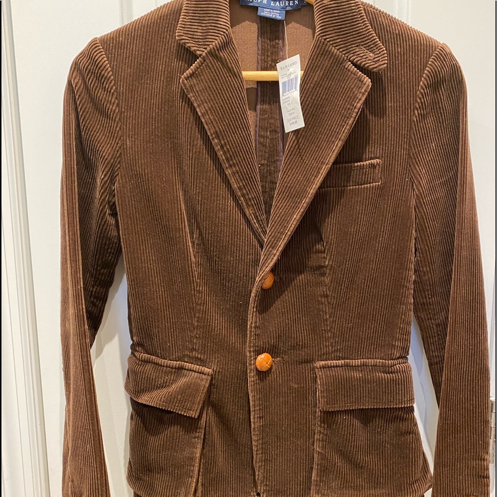Ralph Lauren Blazer Corduroy Brown size 2